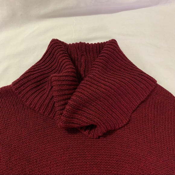 Forever 21 Small Red Sweater w/ Chunky Turtleneck - Picture 8 of 8